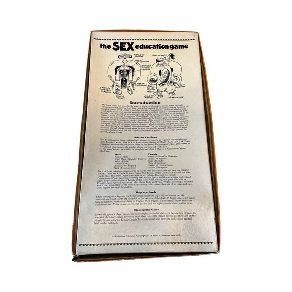The Sex Education Game Rare 1979 Vintage Original Box American Publishing Corp - Picture 7 of 7